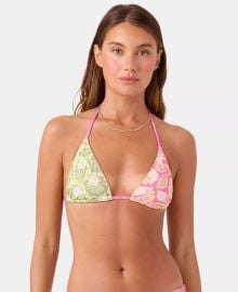 Juniors\' Stay Wild Tiki Tringle Top and Hipster Bottoms at Macys